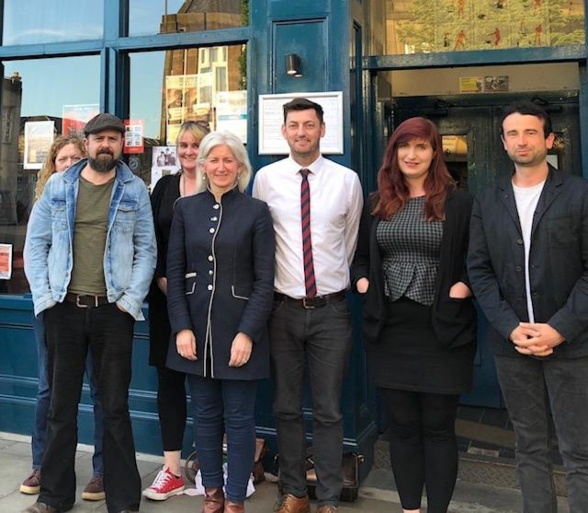Marion Donaldson and Cammy Day, along with our Co-chair Frances Hoole  meet with some of the owners of Leith Depot and others in the campaign.