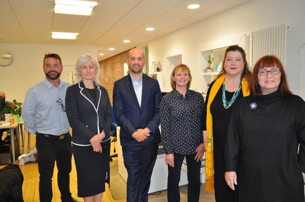 From left: Paul Wilson, Marion Donaldson, Ben Macpherson MSP, Joan Fraser, Amy Mcneese-Mechan and Susan Rae