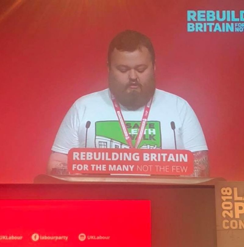 Scott Hartles, Trade Union Liaison Officer for Edinburgh Northern and Leith CLP speaks in the Housing debate - 24 September 2018