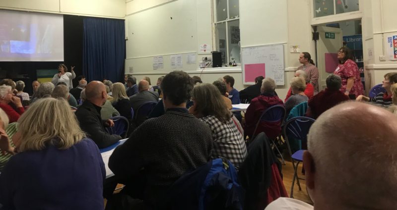 Open Meeting on 4 October 2018 at Victoria Primary School discussing future possible community ownership of the building © 2018 Gordon Munro