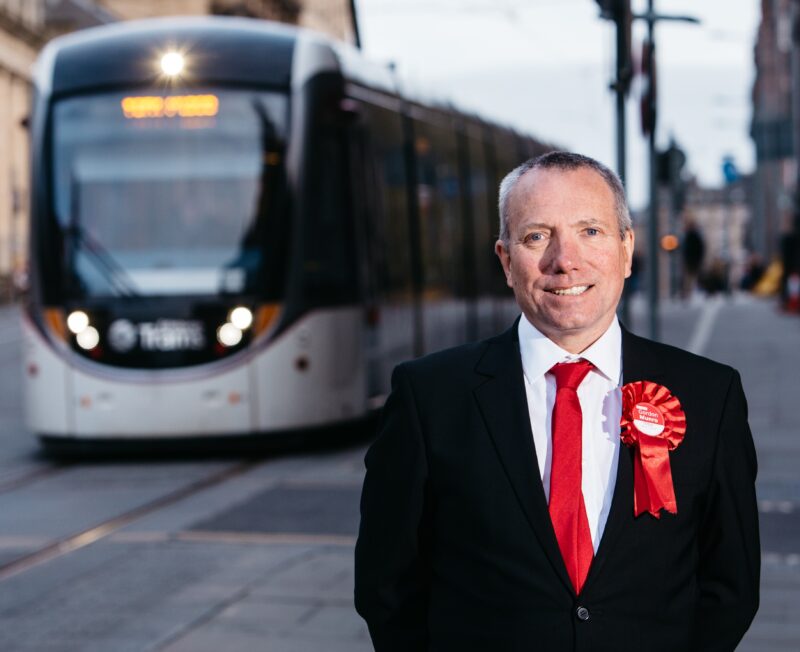 Gordon Munro, Councillor for Leith Ward in St Andrew Square, Edinburgh © 2018 Andrew Perry