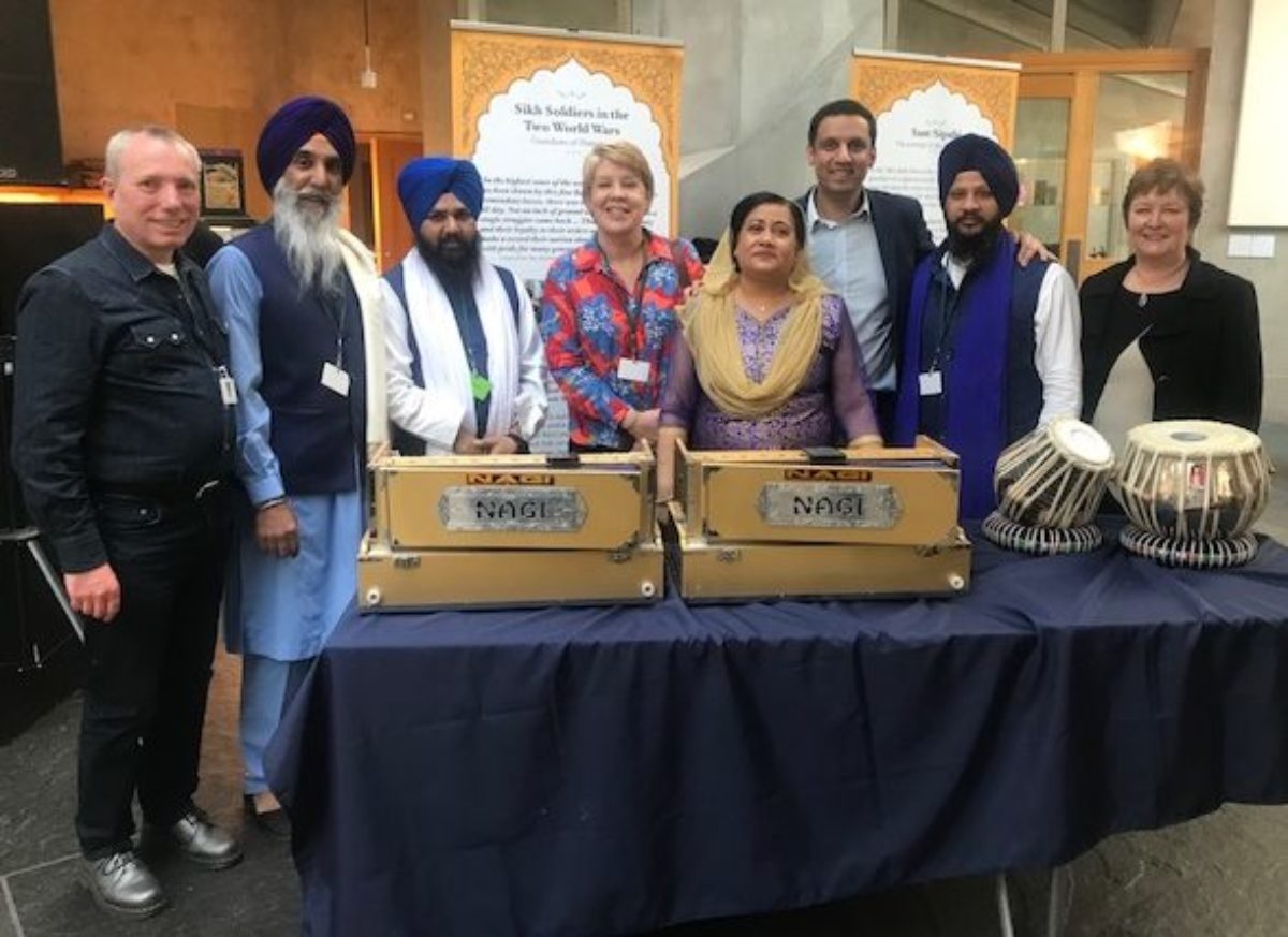 First ever Holyrood reception marking the Sikh festival of Vaisahki - with Gordon Munro, Wege, former Councillor Lesley Hinds, Anas Sarwar and Rhoda Grant MSPs and other members of the Sikh community