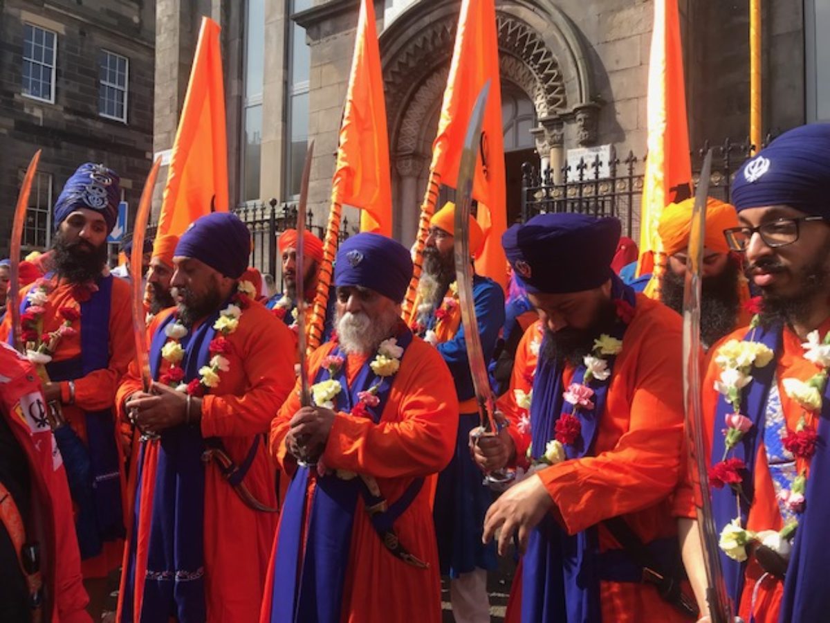 Celebrating Vaisahki with the Gura Nanak Gurdwara, Edinburgh 21 April © 2019 Gordon Munro