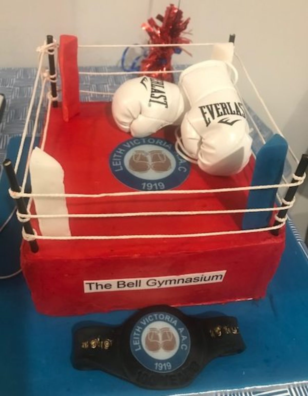 Birthday Cake marking Leith Victoria Boxing Club